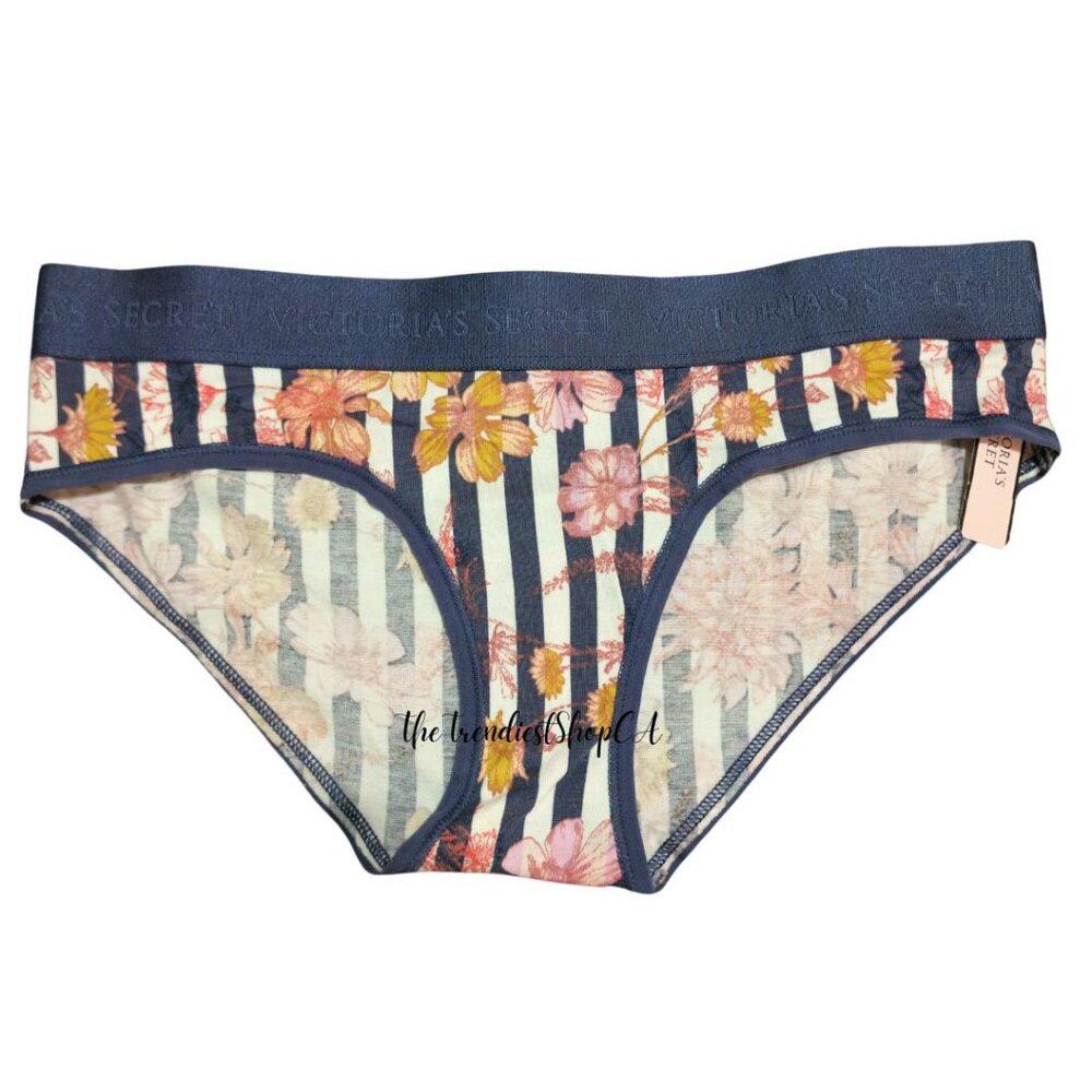 (BNWT) Victoria's Secret - Blue Floral Panty